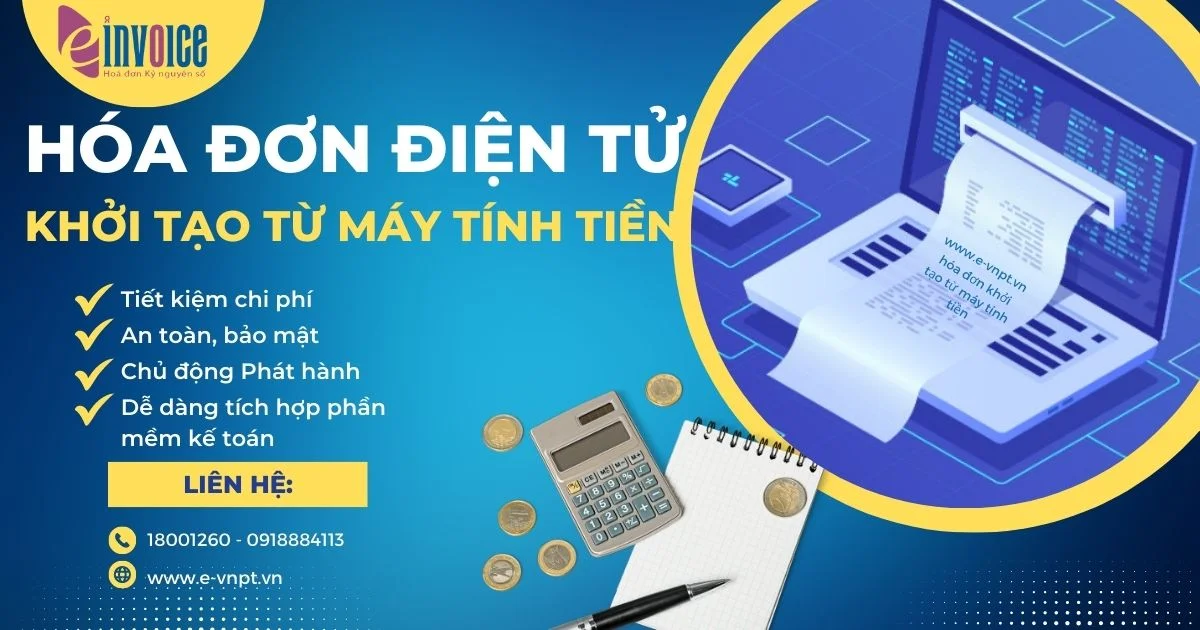 Hóa đơn điện tử từ máy tính tiền VNPT