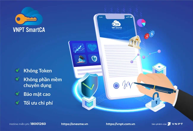 VNPT Smart CA không dùng Token, an toàn bảo mật, ký trên điện thoại 