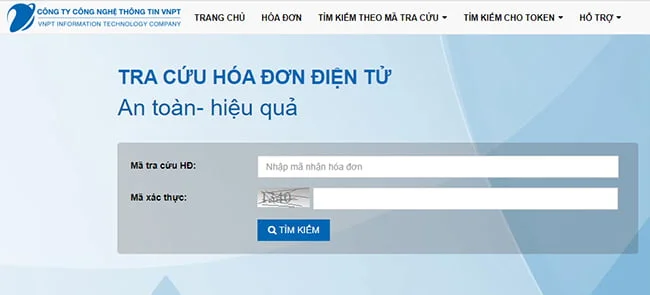 Tra cứu hóa đơn điện tử VNPT