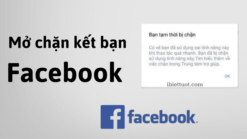 Cách mở chặn gửi lời mời kết bạn trên Facebook