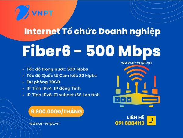 Lắp mạng VNPT gói 500Mpbs FiberEco6
