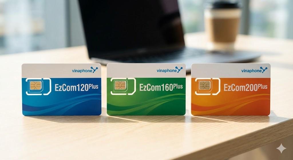 Bộ Ba Sim Data VinaPhone EzCom Plus: Giải Pháp Internet Di Động Hoàn Hảo Cho Mọi Nhu Cầu